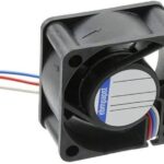8005808780 414/2, Fan Tubeaxial 24VDC Square - 40mm L x 40mm H Sintec 5.9 CFM (0.165m³/min) 3 Wire Leads Hirschmann