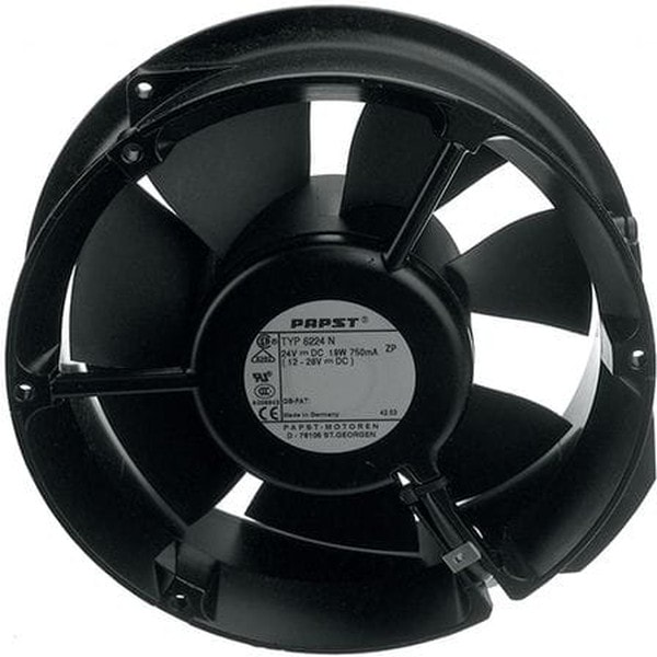 doc043790782 8004985437 6224N/2, DC Fans Tubeaxial, 172x51mm, 24VDC, 241.3CFM, 18W, 55dB, Ball, Terminal, Speed Signal Hirschmann — изображение 1