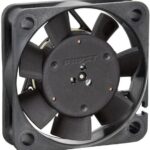 8005995803 412F/2H, Fan Tubeaxial 12VDC Square - 40mm L x 40mm H Sintec 5.3 CFM (0.148m³/min) 3 Wire Leads Hirschmann