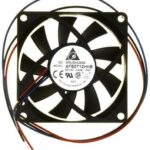 8006114822 AFB0712HHB-F00, Fan Tubeaxial 12VDC Square - 70mm L x 70mm H Ball 37.5 CFM (1.05m³/min) 3 Wire Leads Hirschmann