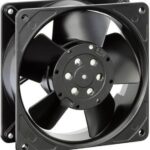 8006010920 4656Z, Fan Tubeaxial 230VAC Square - 119mm L x 119mm H Ball 94.1 CFM (2.63m³/min) 2 Terminals Hirschmann