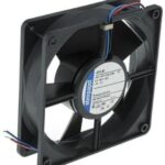 8009483120 4314M, 4300 Series Axial Fan, 24 V dc, DC Operation, 140m³/h, 2.8W, 110mA Max, 119 x 119 x 32mm Hirschmann