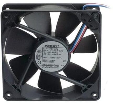 8025119932 4414F/2M, DC Fans DC Tubeaxial Fan, 119x119x25mm, 24VDC, 3.2W, 38dBA, Ball, 3 Lead Wires, Tach Hirschmann