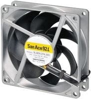 8006232584 9LG0912P4S001, DC Fans Axial, 92x92x25mm, 12VDC, 62.1Pa, Ribless, Long Life 180Khr, 4xWire, Tach/PWM Hirschmann