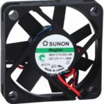 8006080197 MB45101V2-000U-A99, Fan Tubeaxial 12VDC Square - 45mm L x 45mm H Vapo-Bearing™ 9.2 CFM (0.258m³/min) 2 Wire Leads Hirschmann