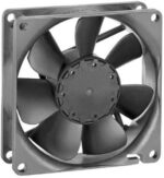 8023297935 8414N/2GL,DC Axial Fan, 24 V, Square, 80 mm, 25 mm, Sleeve Bearing, 19.4 CFM Hirschmann