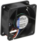 8002514546 612 N/2GHH, Вентилятор осевой, 60х60х25мм,12В, DC, 3.1Вт, скольжения, 6350об/мин, 3 провода Hirschmann — изображение 2