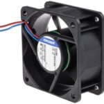 8006153253 612NLE, Fan Tubeaxial 12VDC Square - 60mm L x 60mm H Ball 12.4 CFM (0.347m³/min) 2 Wire Leads Hirschmann