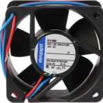 8008680176 614NH, Fan Tubeaxial 24VDC Square - 60mm L x 60mm H Ball 27.1 CFM (0.759m³/min) 2 Wire Leads Hirschmann