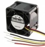 8006403594 9GA0424P3J001, DC Fans DC Axial Fan, 40x40x28mm, 24VDC, High Performance, Low Power, Tachometer, PWM Hirschmann — изображение 2