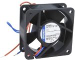 8006116603 614NHHU-286, Fan Tubeaxial 24VDC Square - 60mm L x 60mm H Ball 33.0 CFM (0.924m³/min) 2 Wire Leads Hirschmann — изображение 2