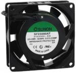 8598451257 SF23080AT/2082HBL.GN,AC Axial Fan, 220V to 240V, Square, 80 mm, 26 mm, Precision Ball Bearing, 22 CFM Hirschmann — изображение 2