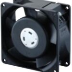 8013569660 09238SB-A1L-EA-00, AC Axial Fan, 115V, Square, 92 mm, 38.5 mm, Ball Bearing, 44.1 CFM Hirschmann