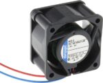 8005992473 412J, Fan Tubeaxial 12VDC Square - 40mm L x 40mm H Ball 11.2 CFM (0.314m³/min) 2 Wire Leads Hirschmann — изображение 3