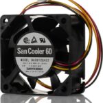 8014538544 9A0612G422, Axial Fan, 12 V dc, DC Operation, 27.6cfm, 2.88W, 240mA Max, 60 x 60 x 25mm Hirschmann