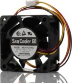 8014538544 9A0612G422, Axial Fan, 12 V dc, DC Operation, 27.6cfm, 2.88W, 240mA Max, 60 x 60 x 25mm Hirschmann