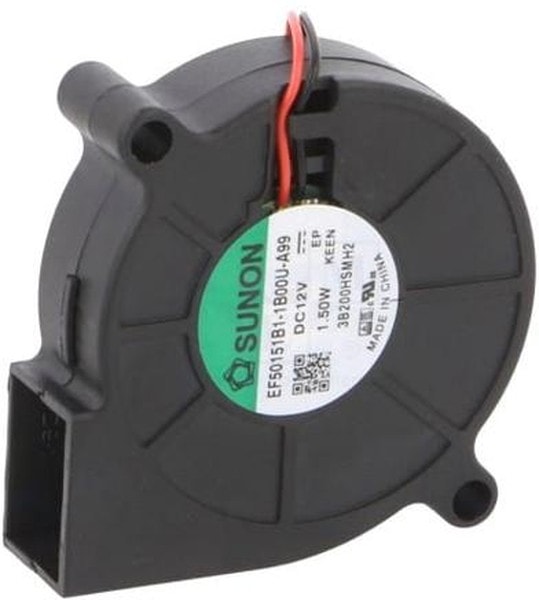 doc044152400 8008412073 EF50151B1-1B00U-A99, Вентилятор blower, 12ВDC, 51,6x51,7x15мм, 7,64куб.м/ч, 41дБА Hirschmann — изображение 1