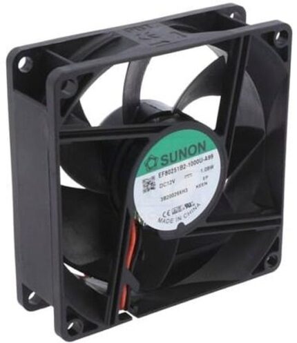 8007034285 EF80251B2-1000U-A99, Вентилятор осевой, 12ВDC, 80x80x25мм, 62,86куб.м/ч, 30дБА Hirschmann
