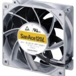 8033841070 9LG1224G1001, Fan Tubeaxial 24VDC Square - 120mm L x 120mm H Ball 3 Wire Leads Hirschmann
