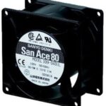 8006216378 109-041UL, DC Fans Axial Fan, 80x80x42mm, 24VDC, 101.1CFM, 3.84W, 42dBA, Low Noise, Ribless, Tach Hirschmann