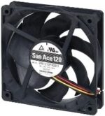 8022353443 9RA1224E1001, DC Fans Axial Fan, 120x120x38mm, 24VDC, 120CFM, Low Noise, Ribbed, Ball, Wire, Tach Hirschmann — изображение 2
