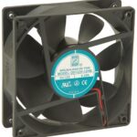8033965650 OD1238-12HB, Fan Tubeaxial 12VDC Square - 120mm L x 120mm H Ball 123.9 CFM (3.47m³/min) 2 Wire Leads Hirschmann