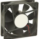 8008714184 OD1238-12LB, Fan Tubeaxial 12VDC Square - 120mm L x 120mm H Ball 73.0 CFM (2.04m³/min) 2 Wire Leads Hirschmann