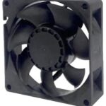 8018634733 OD8025-24HBXE, DC Fans DC Axial Fan, 80x80x25mm, 24VDC, 85.8CFM, 60.1dBA, High Performance, Ball, Leads Hirschmann