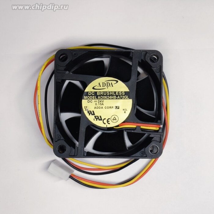 8035597961 Вентилятор Adda DC Brushless AD0624HB-A72GL DC 24V 0.15A 3pin 60x25 () Hirschmann — изображение 2
