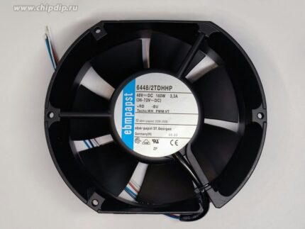 8030700079 Вентилятор Ebmpapst 6448/2TDHHP 48V DC 160W 3.3A 172X150X51 4pin Скош. круг Hirschmann