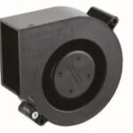 8033842080 09533GA-24M-AA-00, Fan Blower 24VDC Rectangular/Rounded - 97mm L x 93.5mm H Ball 28.6 CFM (0.801m³/min) 2 Wire Leads Hirschmann