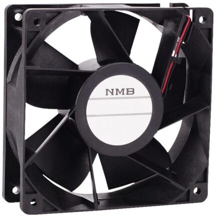 8033870012 12038VE-12Q-GT-00, Fan Tubeaxial 12VDC Square - 120mm L x 120mm H Ball 215.7 CFM (6.04m³/min) 3 Wire Leads Hirschmann