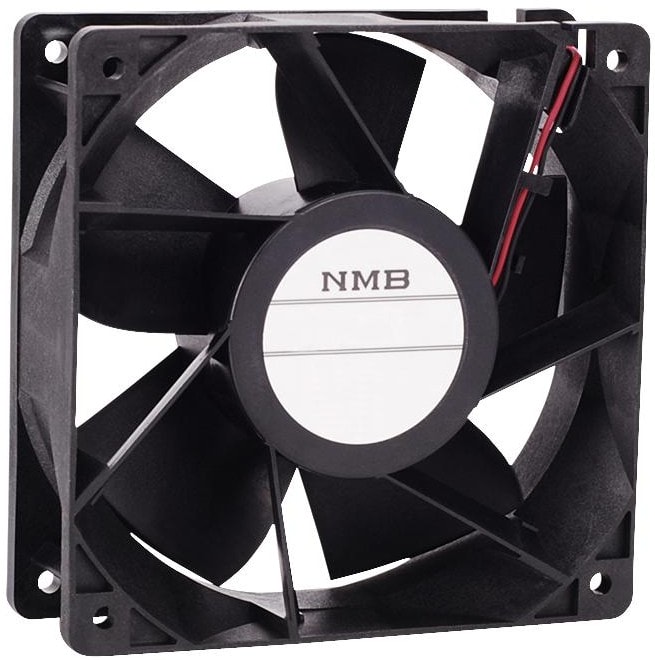 doc044217989 8033870012 12038VE-12Q-GT-00, Fan Tubeaxial 12VDC Square - 120mm L x 120mm H Ball 215.7 CFM (6.04m³/min) 3 Wire Leads Hirschmann — изображение 1