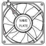 8009095453 08025SA-12N-EA-D0,DC Axial Fan, 12 V, Square, 80 mm, 25 mm, Ball Bearing, 41.3 CFM Hirschmann — изображение 2