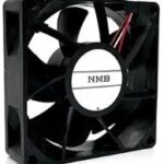 8033954291 12038VE-48R-GU-01, Fan Tubeaxial 48VDC Square - 120mm L x 120mm H Ball 244.0 CFM (6.90m³/min) 4 Wire Leads Hirschmann