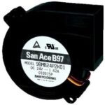 8007285507 9BMB24G201, Blowers & Centrifugal Fans DC Blower, 97x33mm, 24VDC, High Performance, Tachometer Hirschmann