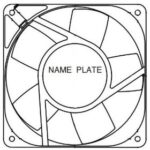 8034068030 11938FB-B3N-EA-00, Fan Tubeaxial 230VAC Square - 119mm L x 119mm H Ball 110.0 CFM (3.08m³/min) 2 Terminals Hirschmann