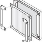 8005922959 10021-1-5170, 119mm Sq Fan Filter/Spacer Plastic Hirschmann