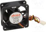 8026989777 AK-6025MS, Fan: DC; axial; 12VDC; 60x60x25mm; 21.79dBA; EBR; 3000rpm; 2.57mmH2O Hirschmann — изображение 2