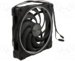 8025813956 AK-FN119, Fan: DC; axial; 12VDC; 140x140x25mm; 37.6dBA; HDB; 600?1800rpm Hirschmann — изображение 2