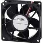 8009215442 08025DA-12N-EU-02,DC Axial Fan, 12 V, Square, 80 mm, 25.4 mm, Ball Bearing, 51.2 CFM Hirschmann