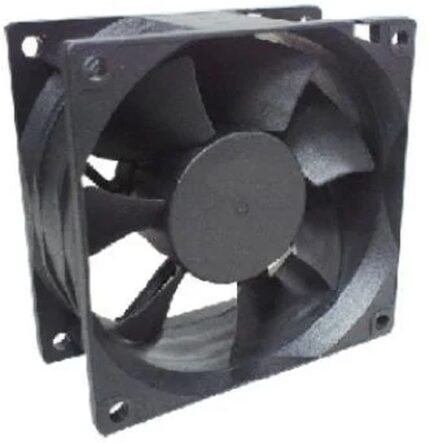 8005184135 OD8038-24HB-VXC, DC Fans DC Vane Axial Fan, High Static Pressure, 80x80x38mm, 24VDC, 99CFM, Ball, Wire Hirschmann