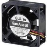 8005936149 109R0612D402, Fan Tubeaxial 12VDC Square - 60mm L x 60mm H Ball 25.4 CFM (0.711m³/min) 2 Wire Leads Hirschmann