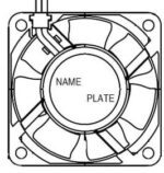 8033928693 09225VA-24Q-CA-00, Fan Tubeaxial 24VDC Square - 92mm L x 92mm H Ball 96.4 CFM (2.70m³/min) 2 Wire Leads Hirschmann — изображение 2