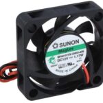 8008642945 MF40101VX-1000U-A99, Fan Tubeaxial 12VDC Square - 40mm L x 40mm H Vapo-Bearing™ 9.9 CFM (0.277m³/min) 2 Wire Leads Hirschmann