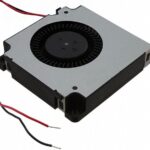 8034002910 BFB0512HHA-C, Fan Blower 12VDC Square - 50mm L x 50mm H Ball 4.0 CFM (0.112m³/min) 2 Wire Leads Hirschmann