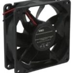 8023306086 08025SA-12M-EA-D0, DC Fans Tubeaxial Fan, 80x80x25mm, 12VDC, 36CFM, Flange Mount, Ball Bearing, Lead Wires Hirschmann