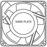 8033874716 09225PB-A1L-EA-00, Fan Tubeaxial 115VAC Square - 92.5mm L x 92.5mm H Ball 34.5 CFM (0.966m³/min) 2 Terminals Hirschmann