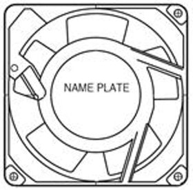 doc044308169 8033874716 09225PB-A1L-EA-00, Fan Tubeaxial 115VAC Square - 92.5mm L x 92.5mm H Ball 34.5 CFM (0.966m³/min) 2 Terminals Hirschmann — изображение 1