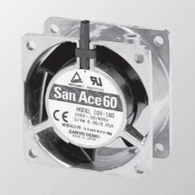 8007230189 9GV0624P1M03, DC Fans DC Axial Fan, 60x60x38mm, 24VDC, Guide Vane, Ball, 4x Lead Wires, Tach/PWM Hirschmann